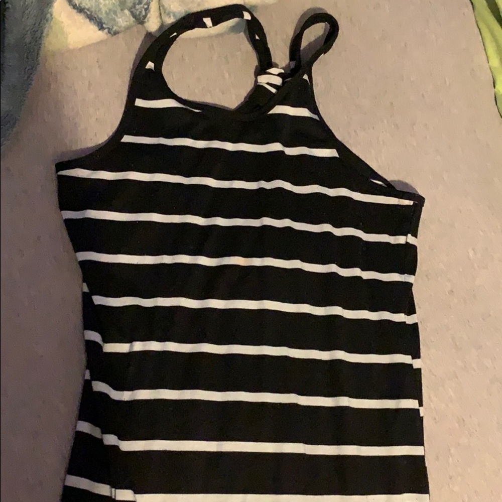Black and white Maxi dress